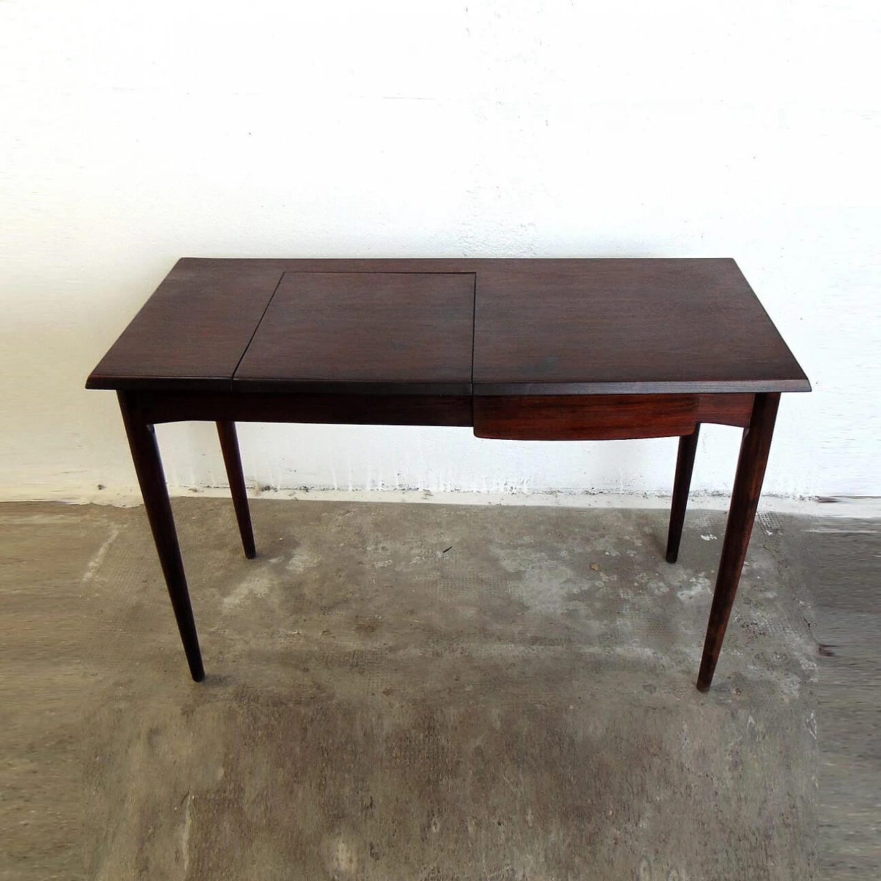 Danish rosewood coiffeuse desk with mirror, 60s 1165199