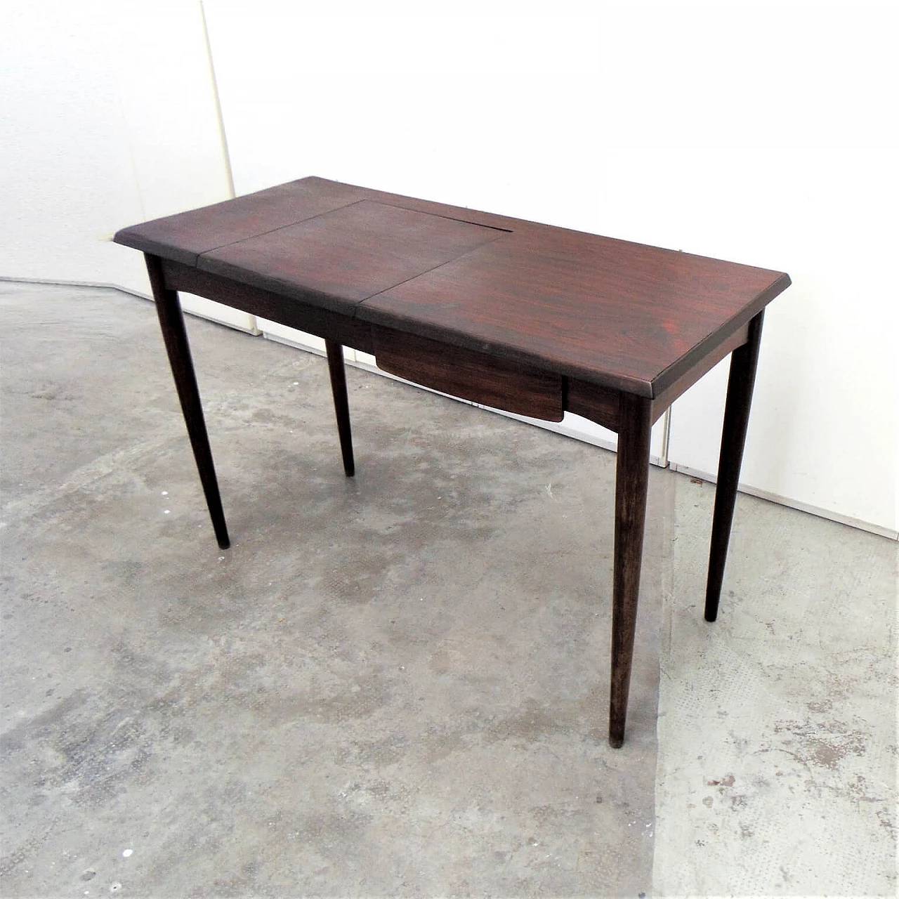 Danish rosewood coiffeuse desk with mirror, 60s 1165201