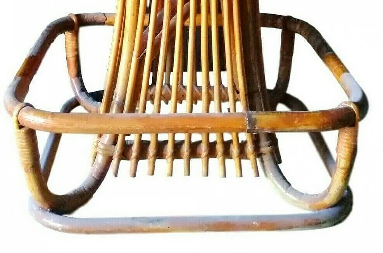 Wicker stool by Tito Agnoli for Bonacina, 1950s 1165273