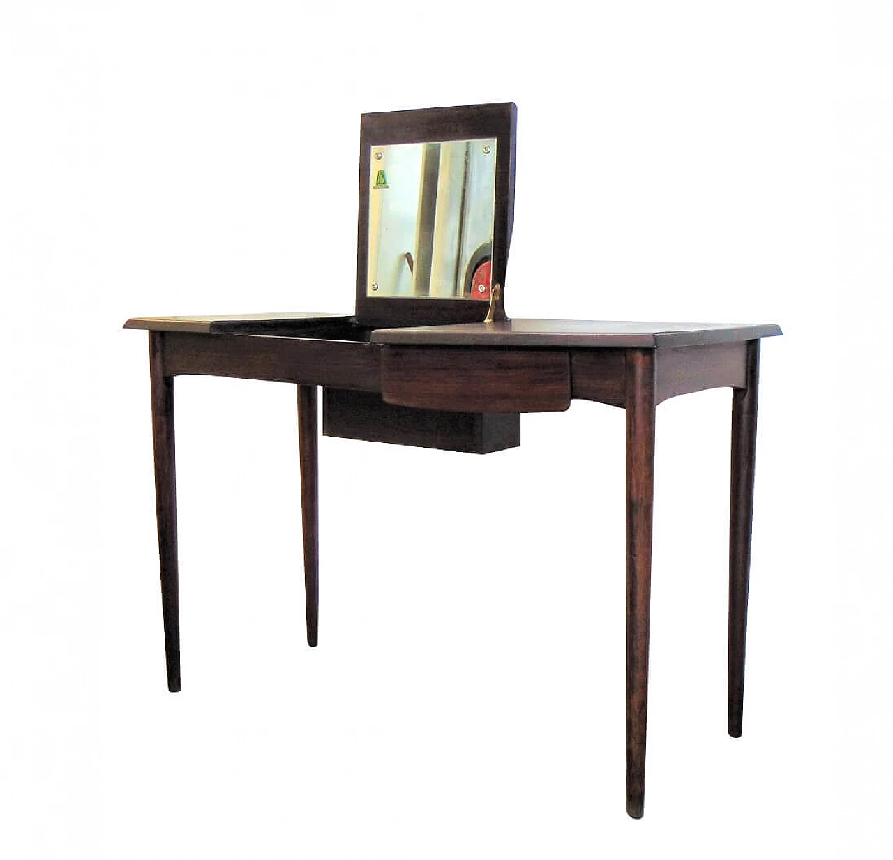 Danish rosewood coiffeuse desk with mirror, 60s 1165287