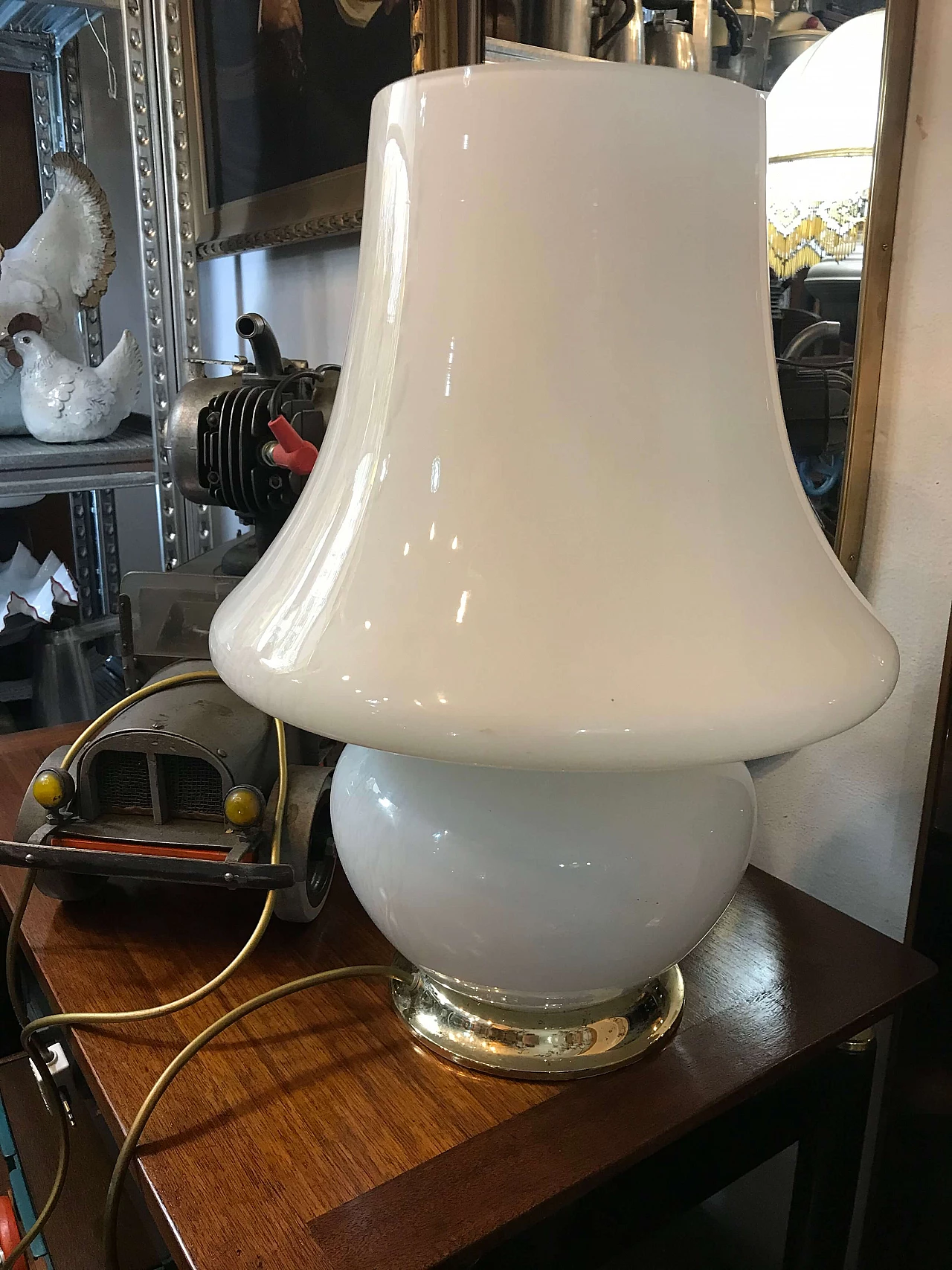 Lampada da tavolo in vetro di Murano, anni '70 1165596