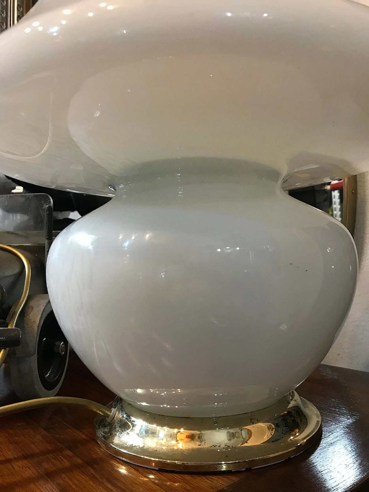 Lampada da tavolo in vetro di Murano, anni '70 1165597