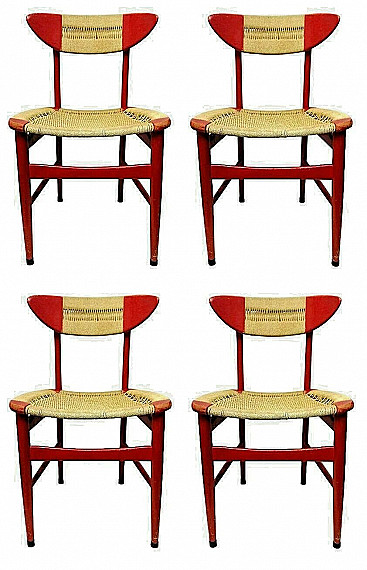 4 Chairs by Hans Wegner, 1950s
