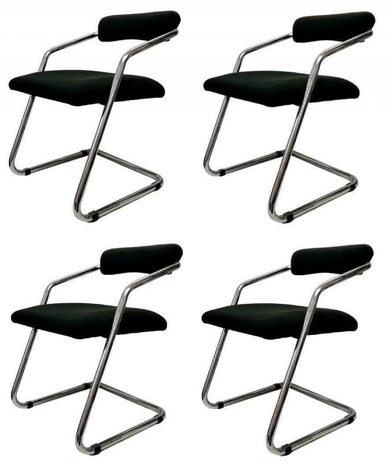 4 Steel chairs, 70s 1165745