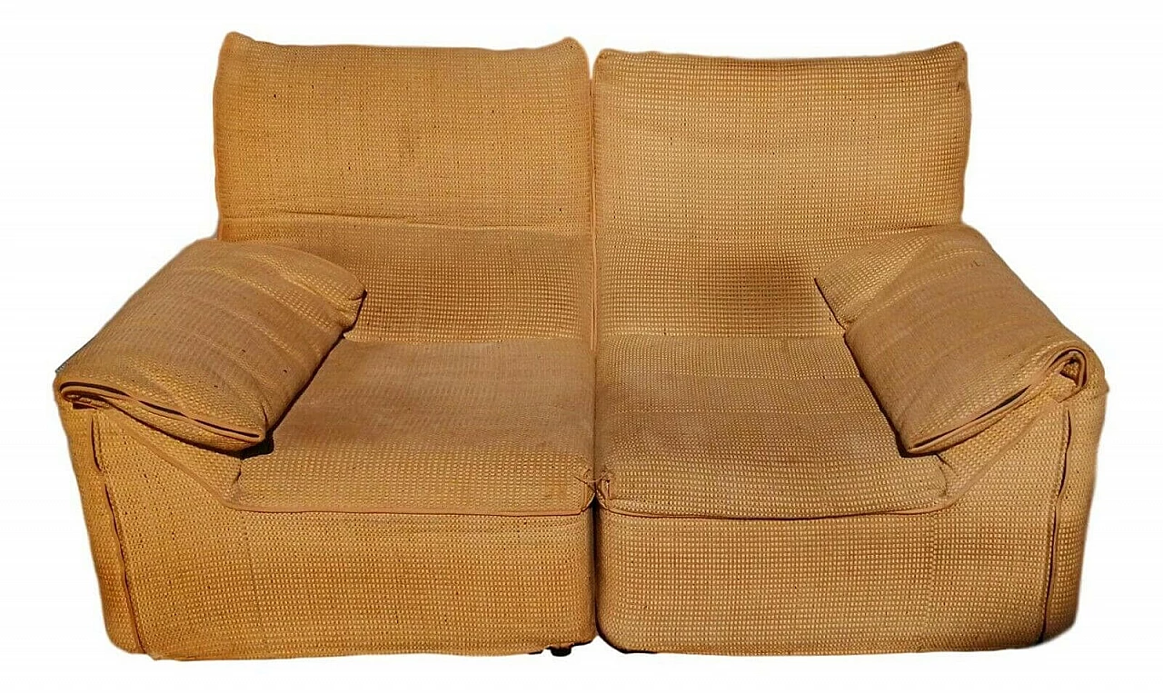 Two-seater sofa system Baia di Antonio Citterio and Paolo Nava for B & B, 70s 1165755