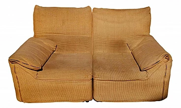 Two-seater sofa system Baia di Antonio Citterio and Paolo Nava for B & B, 70s