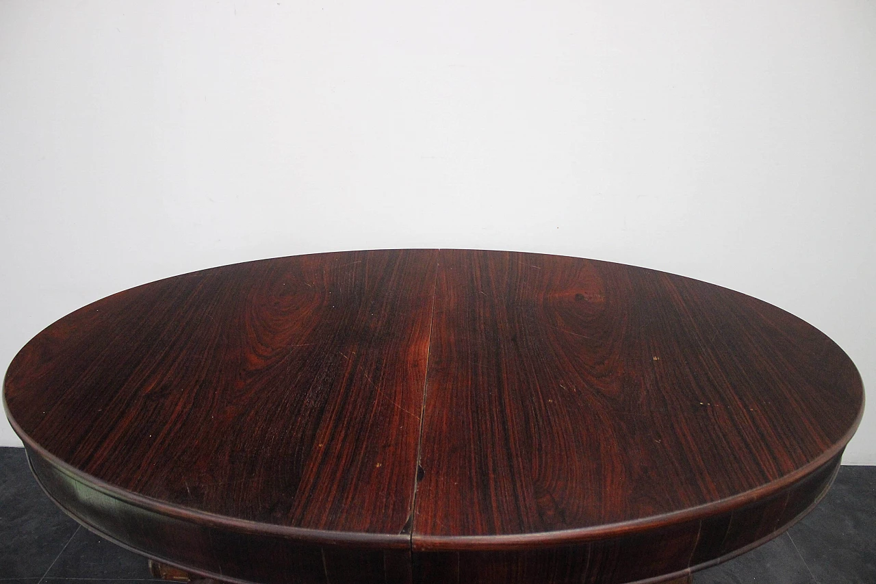 Extendable rosewood dining table Art Deco, 1920s 1165858