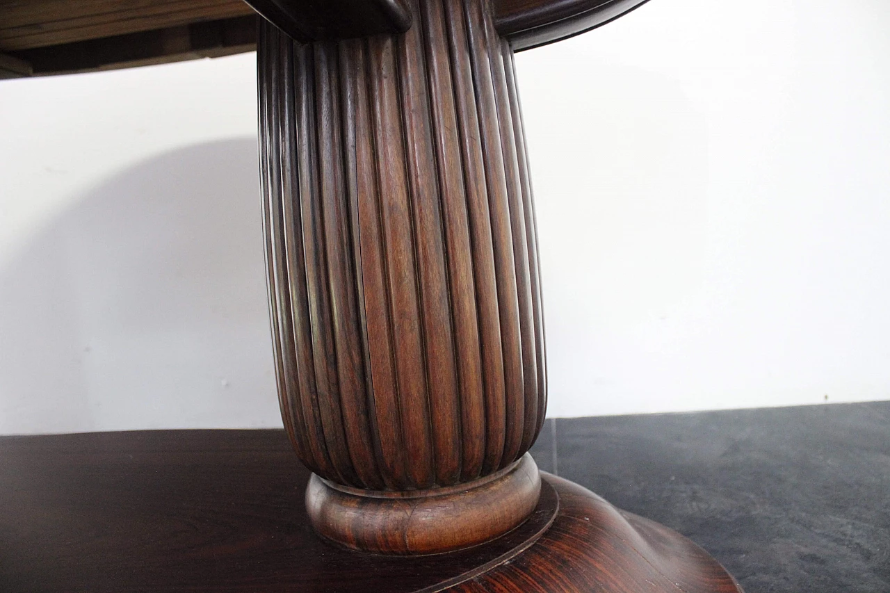 Extendable rosewood dining table Art Deco, 1920s 1165859