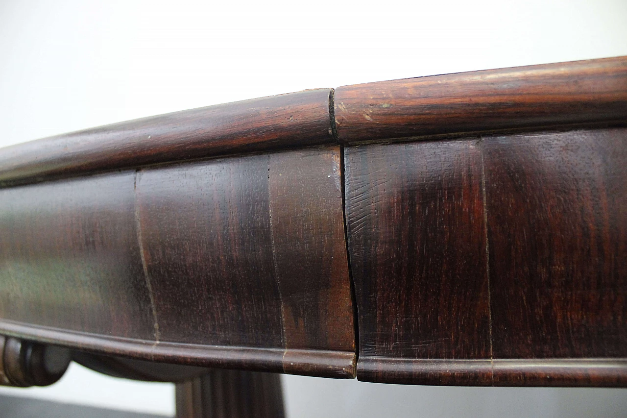 Extendable rosewood dining table Art Deco, 1920s 1165860