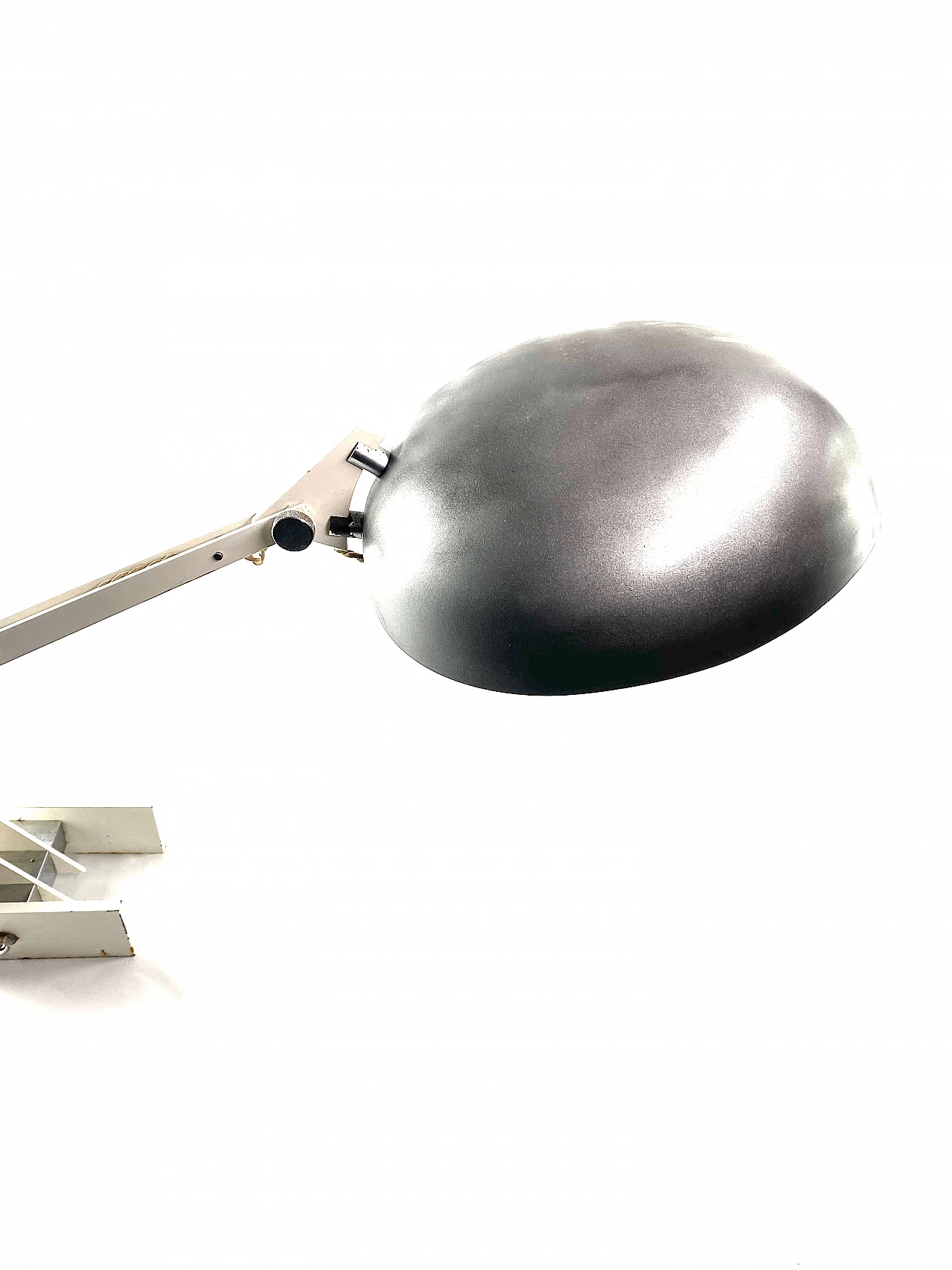 Technical white desk lamp by Wim Rietveld for Gispen Netherlands, 1960 1165901