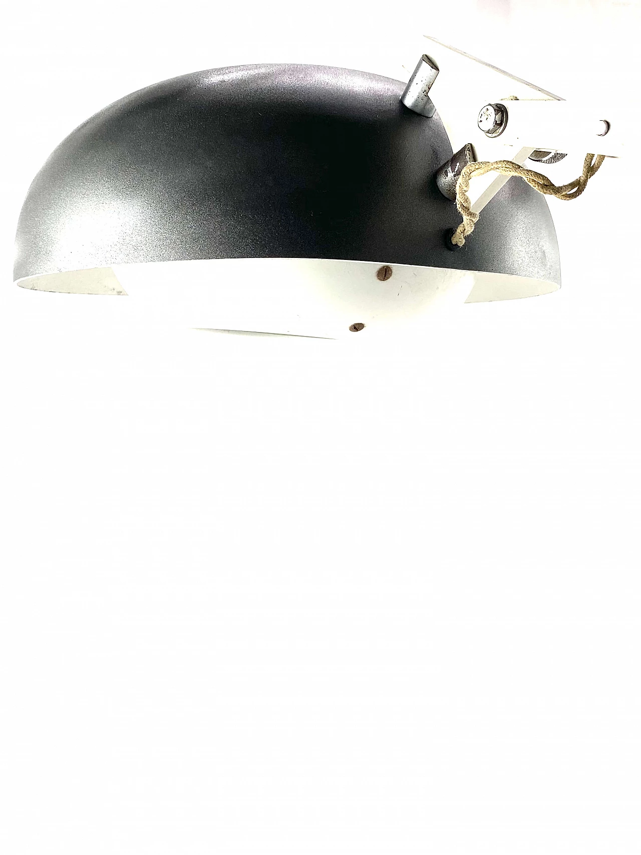 Technical white desk lamp by Wim Rietveld for Gispen Netherlands, 1960 1165903