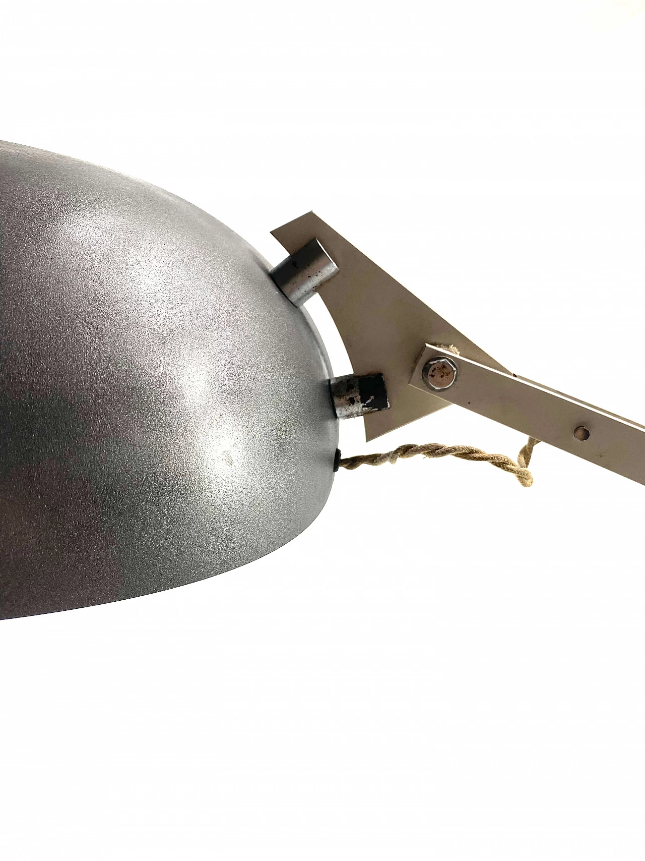 Technical white desk lamp by Wim Rietveld for Gispen Netherlands, 1960 1165907