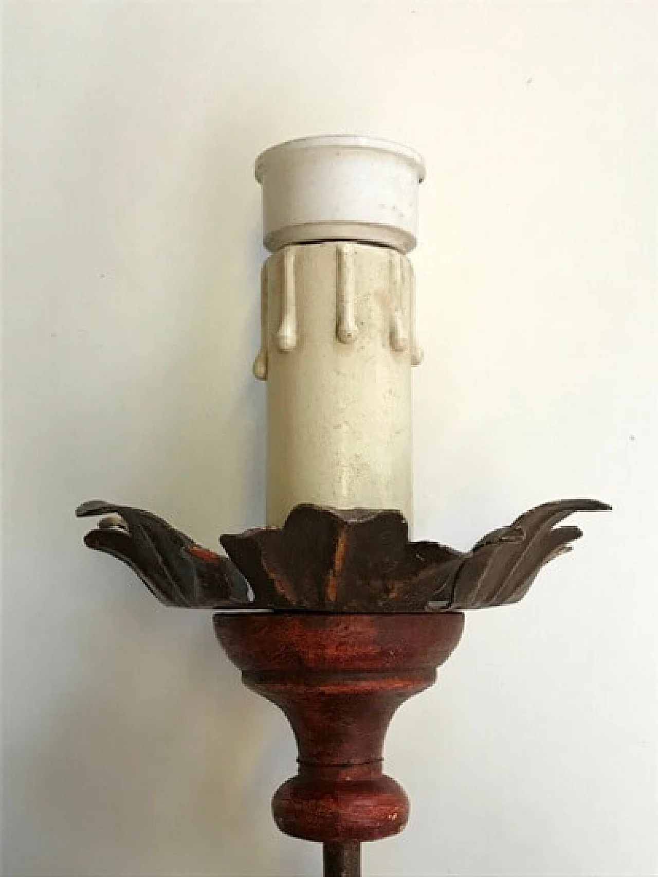 Coppia applique in stile ottocentesco con corpo a spirale, '900 1166009