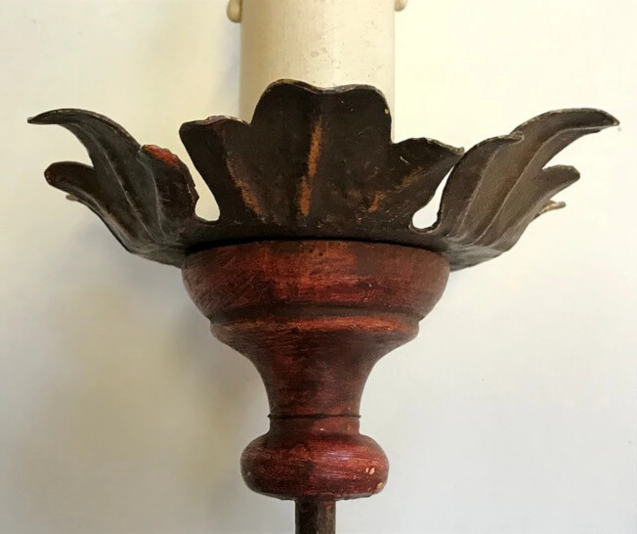 Coppia applique in stile ottocentesco con corpo a spirale, '900 1166012