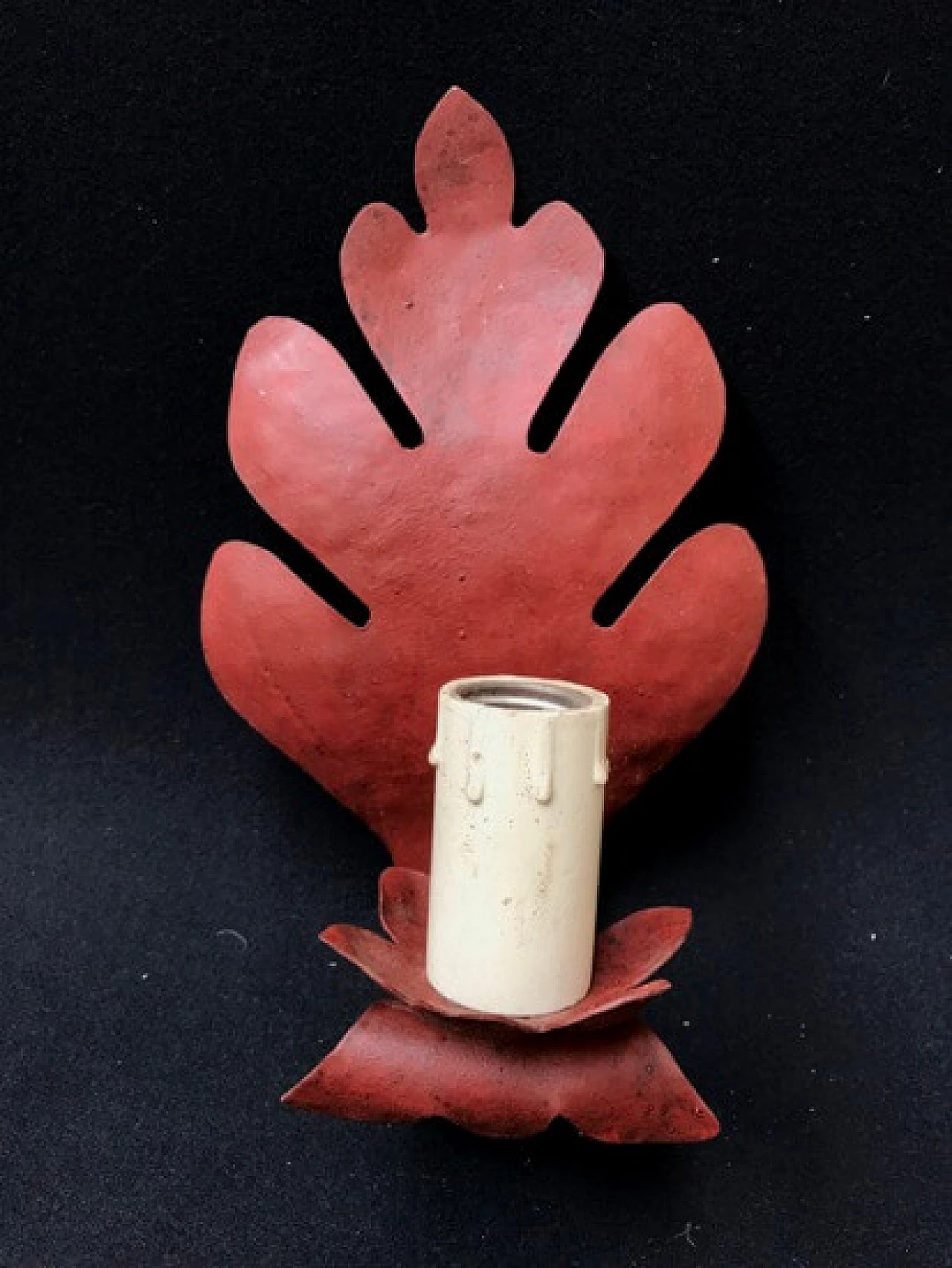 Coppia di appliques a Foglia William, '900 1166047