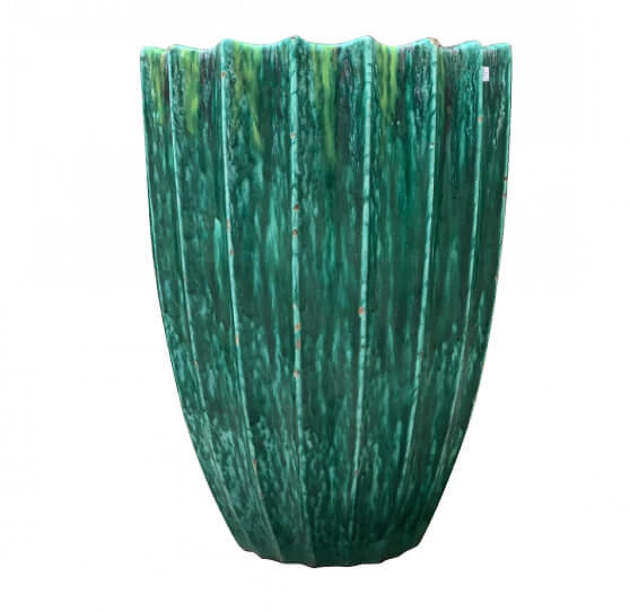 Vase in enamel majolica terracotta by Giuseppe Mazzotti, 50s 1166085