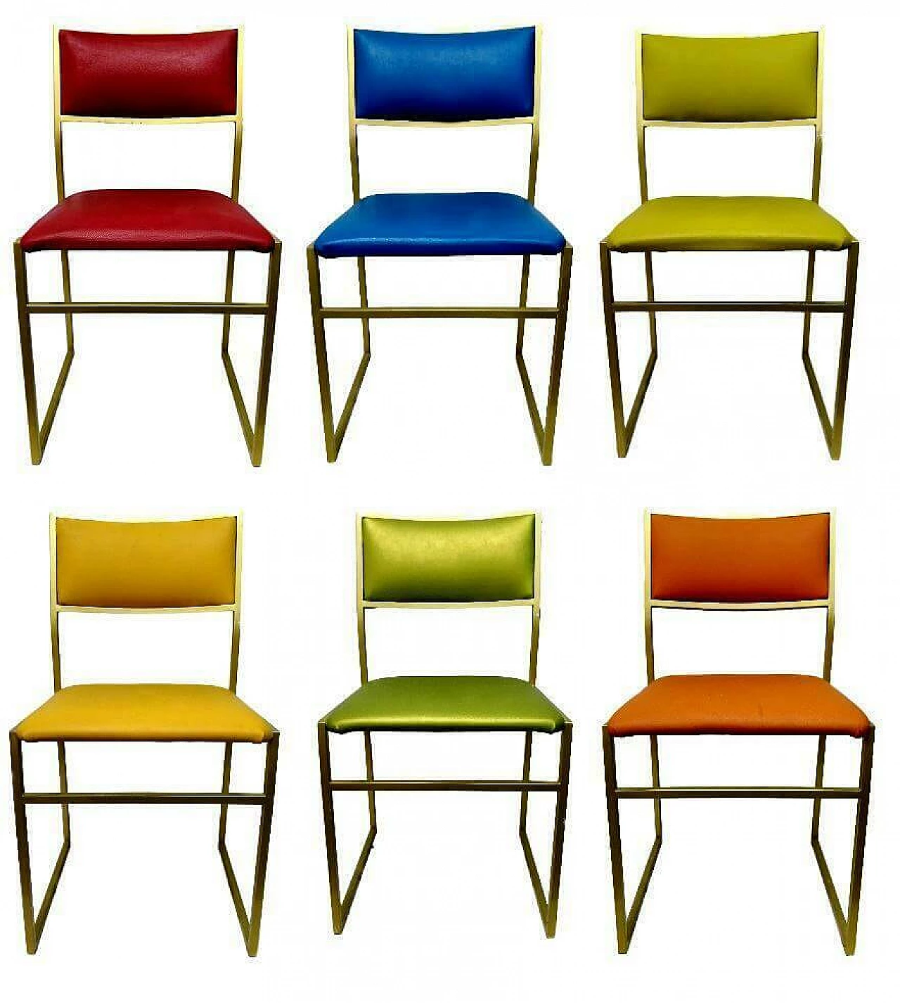 6 Metal chairs, 70s 1166216