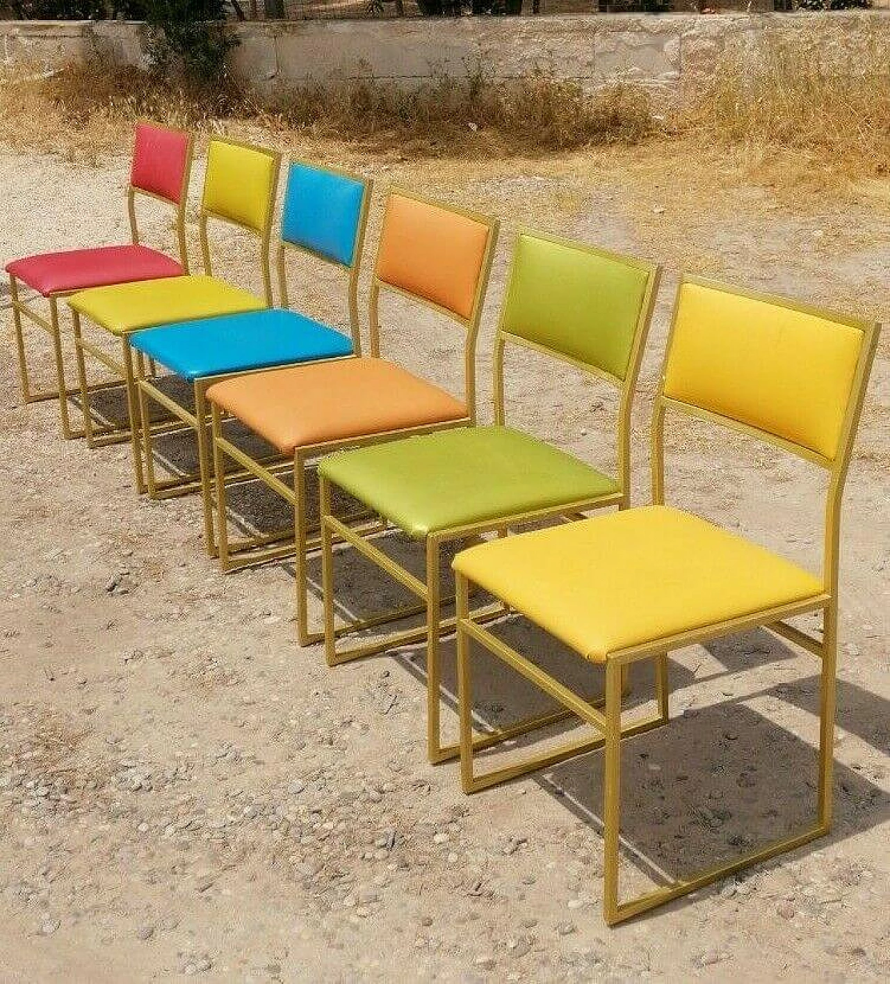 6 Metal chairs, 70s 1166225