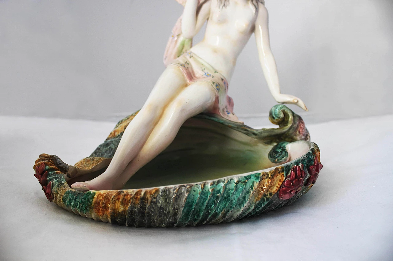 Statuetta in ceramica di Donna firmata Olimpia, anni '40 1166346