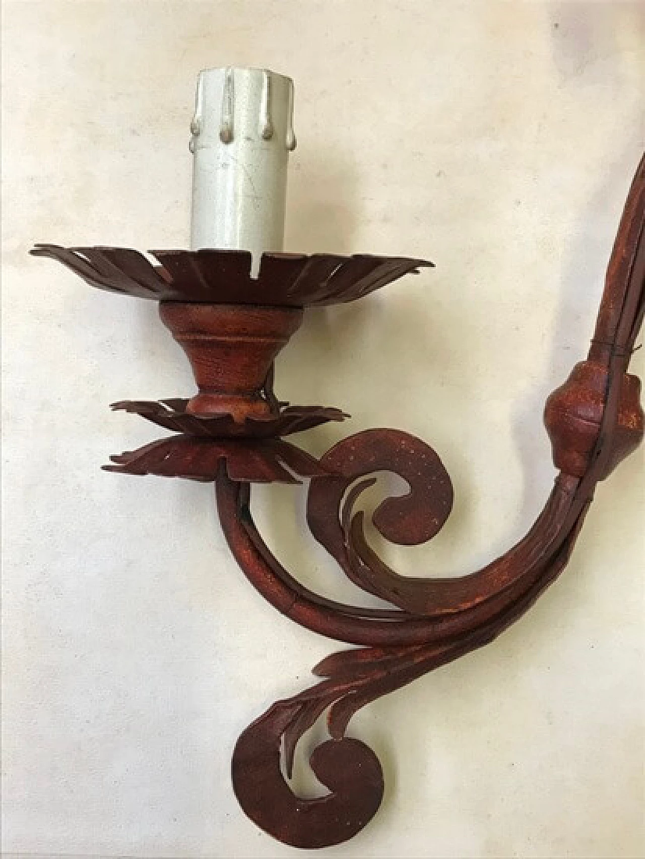 Applique bordeaux in stile settecentesco girevole, '900 1166398