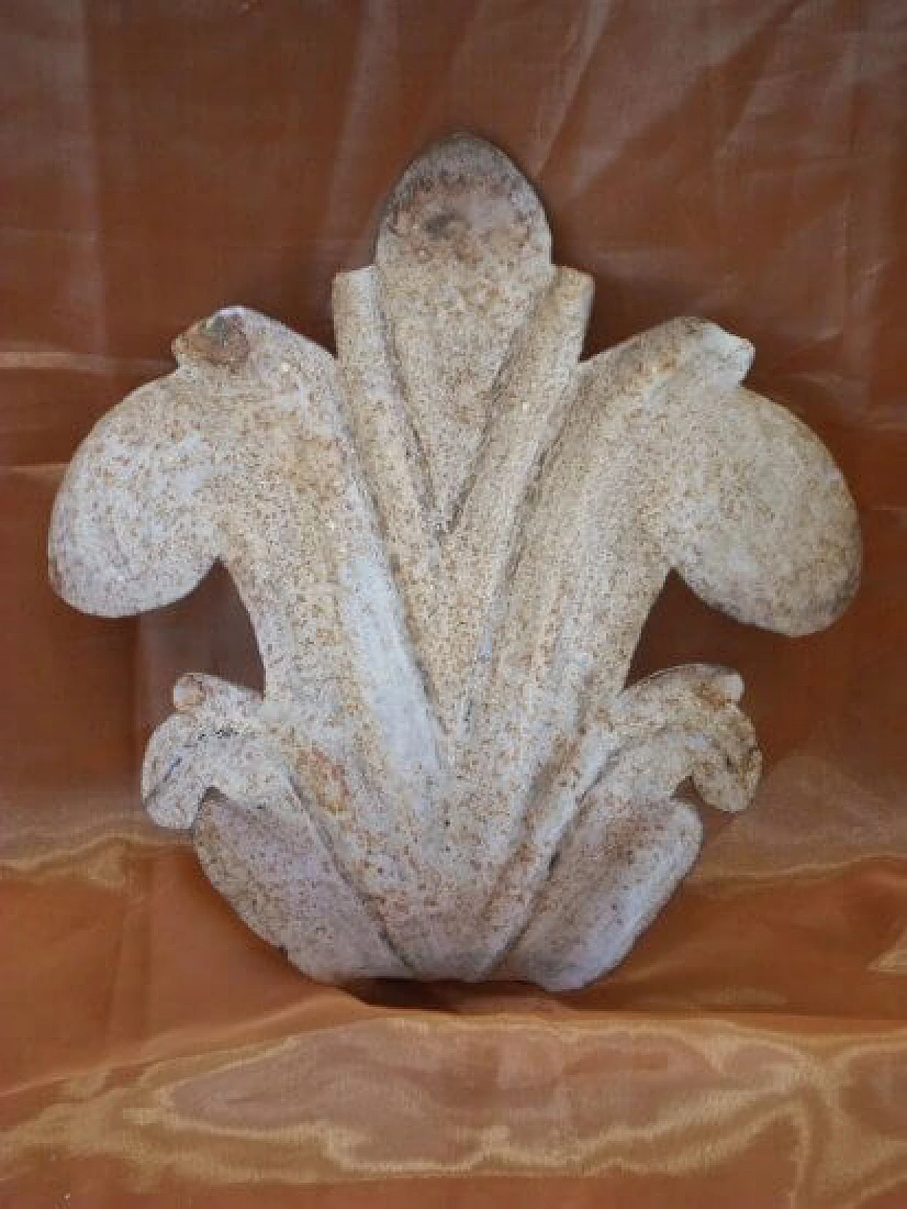 Applique in stile ottocentesco in ferro battuto a grande foglia, '900 1166440