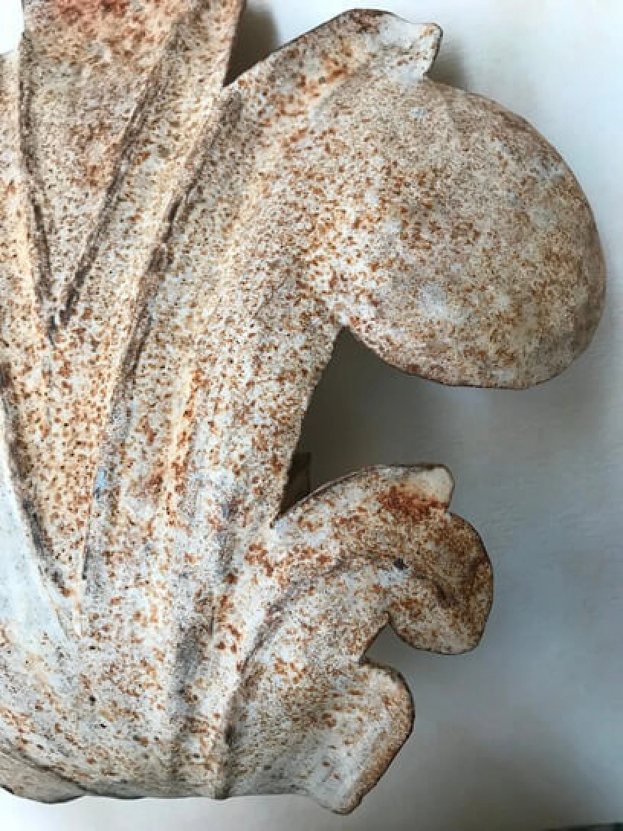 Applique in stile ottocentesco in ferro battuto a grande foglia, '900 1166444