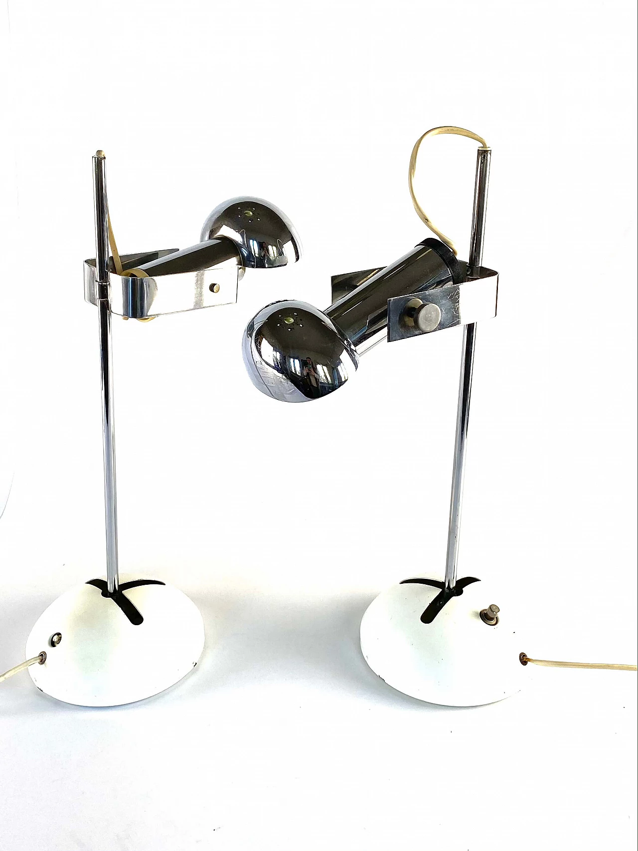 Pair of table lamp T395 by Robert Sonneman for Luci Milan, 1972 1166496