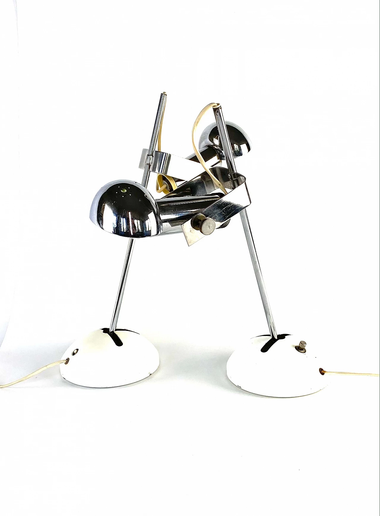 Pair of table lamp T395 by Robert Sonneman for Luci Milan, 1972 1166498