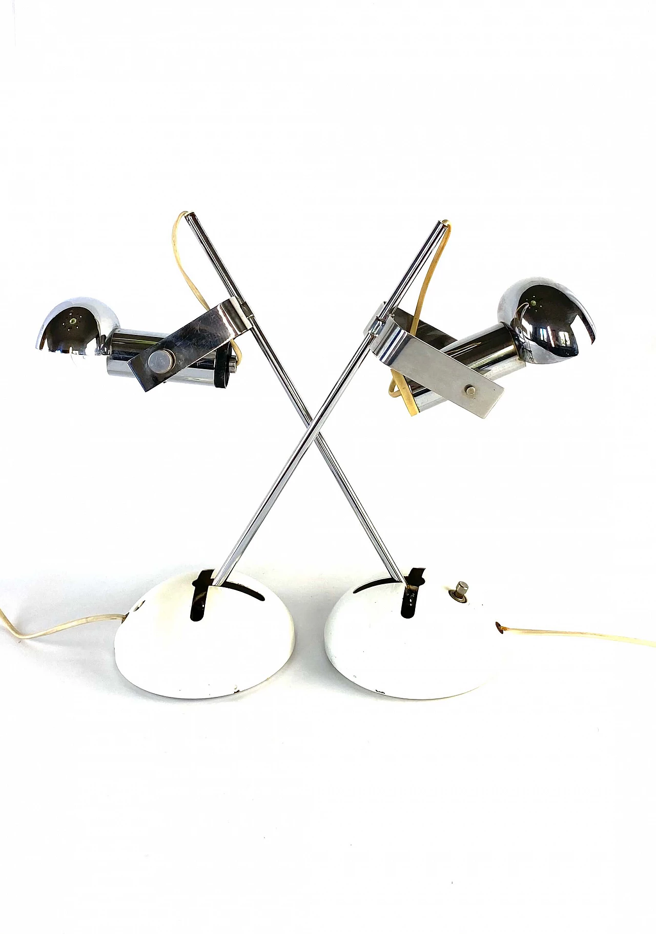 Pair of table lamp T395 by Robert Sonneman for Luci Milan, 1972 1166506