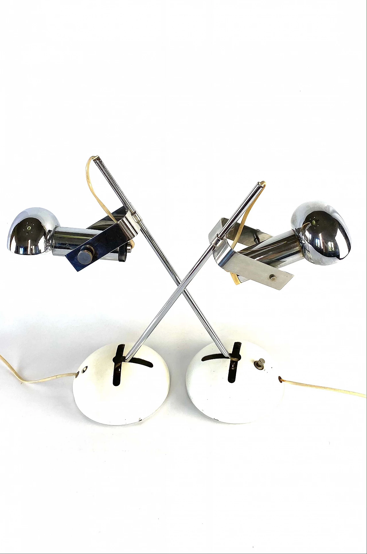 Pair of table lamp T395 by Robert Sonneman for Luci Milan, 1972 1166507