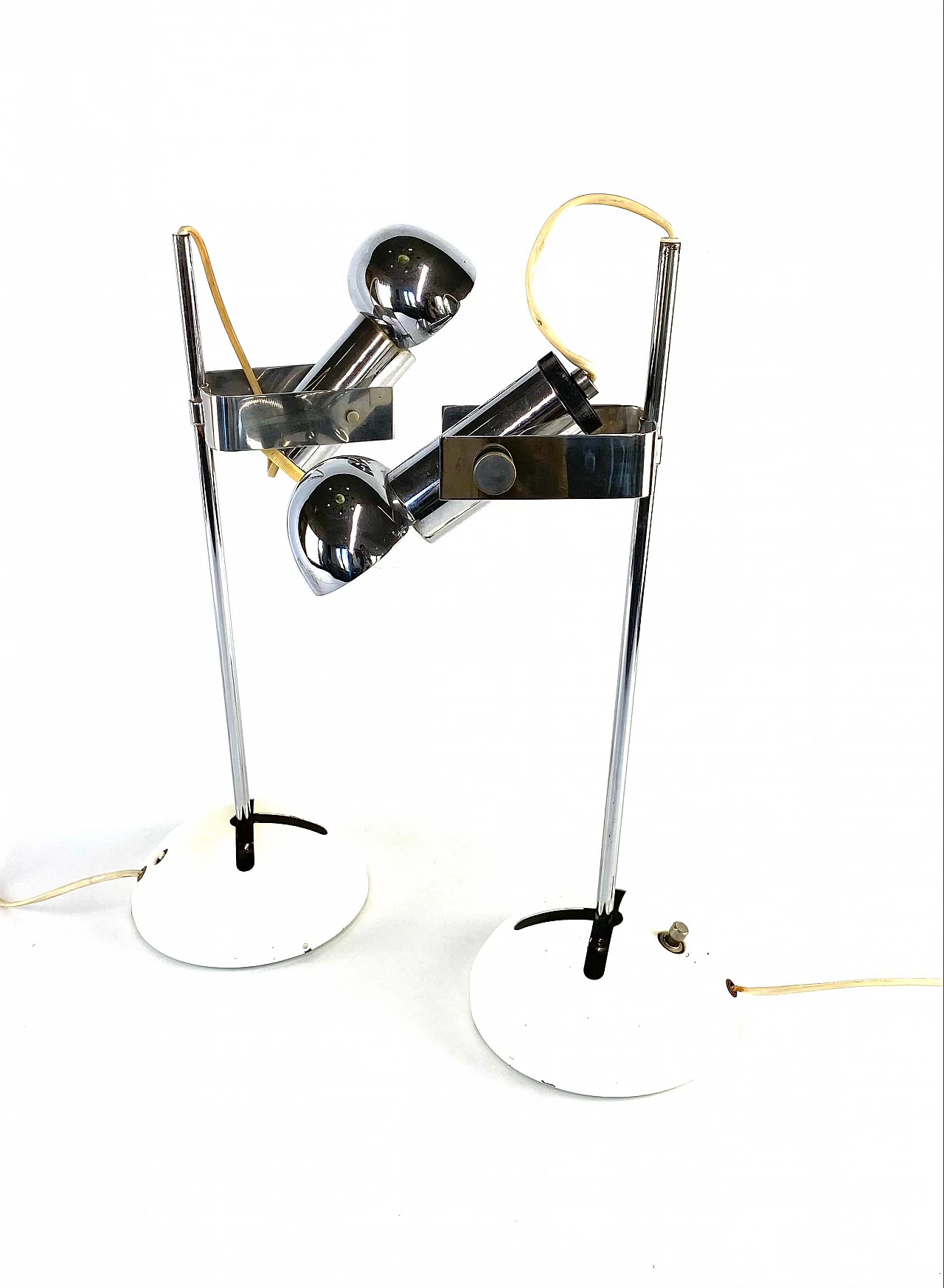 Pair of table lamp T395 by Robert Sonneman for Luci Milan, 1972 1166509