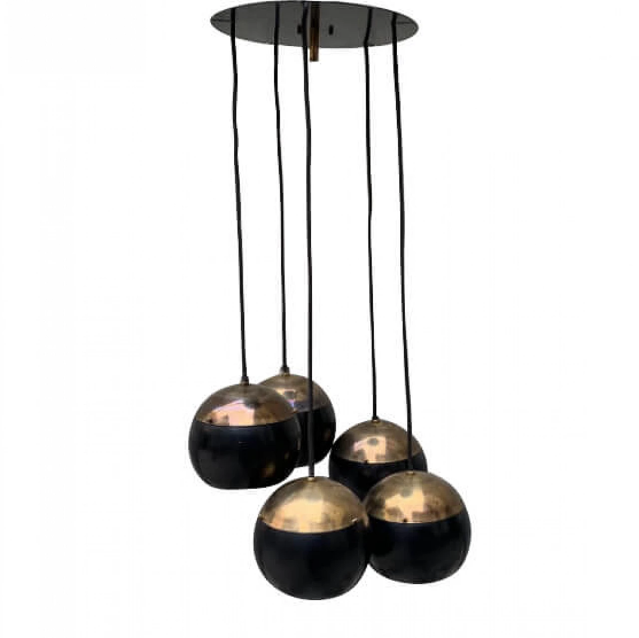 Lampadario in stile Stilnovo, anni '50 1166513