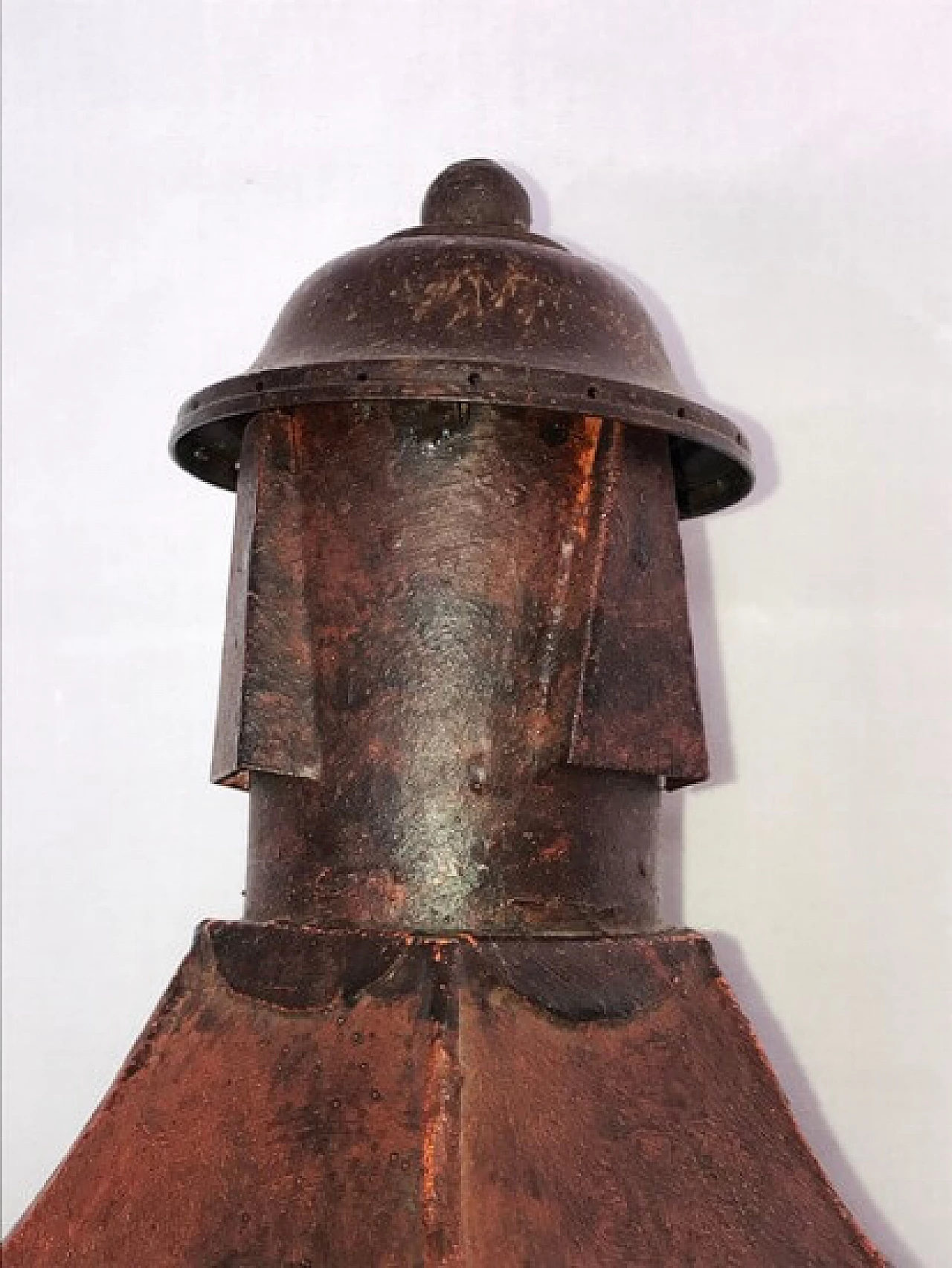 Lanterna vintage in rame color bordeaux, '900 1166552