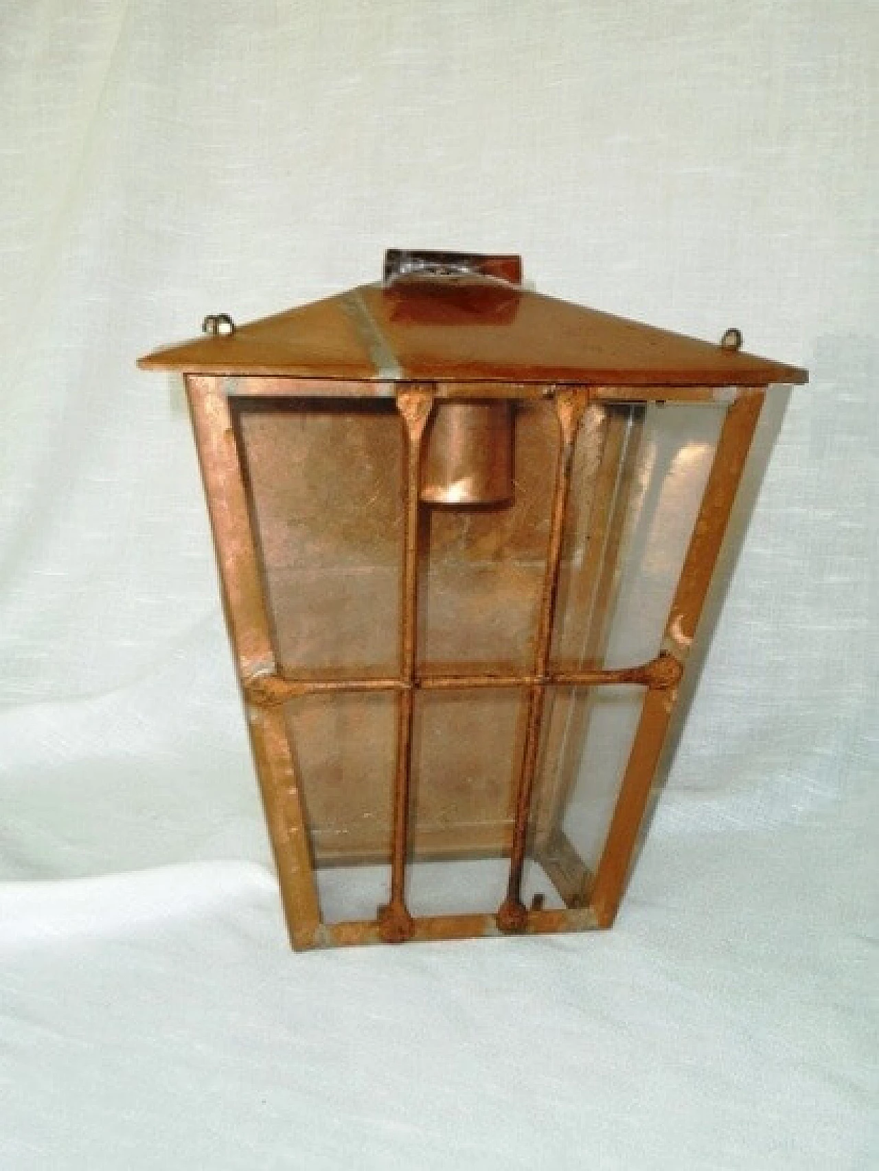 English style copper lamp with grating, 20th century 1166586