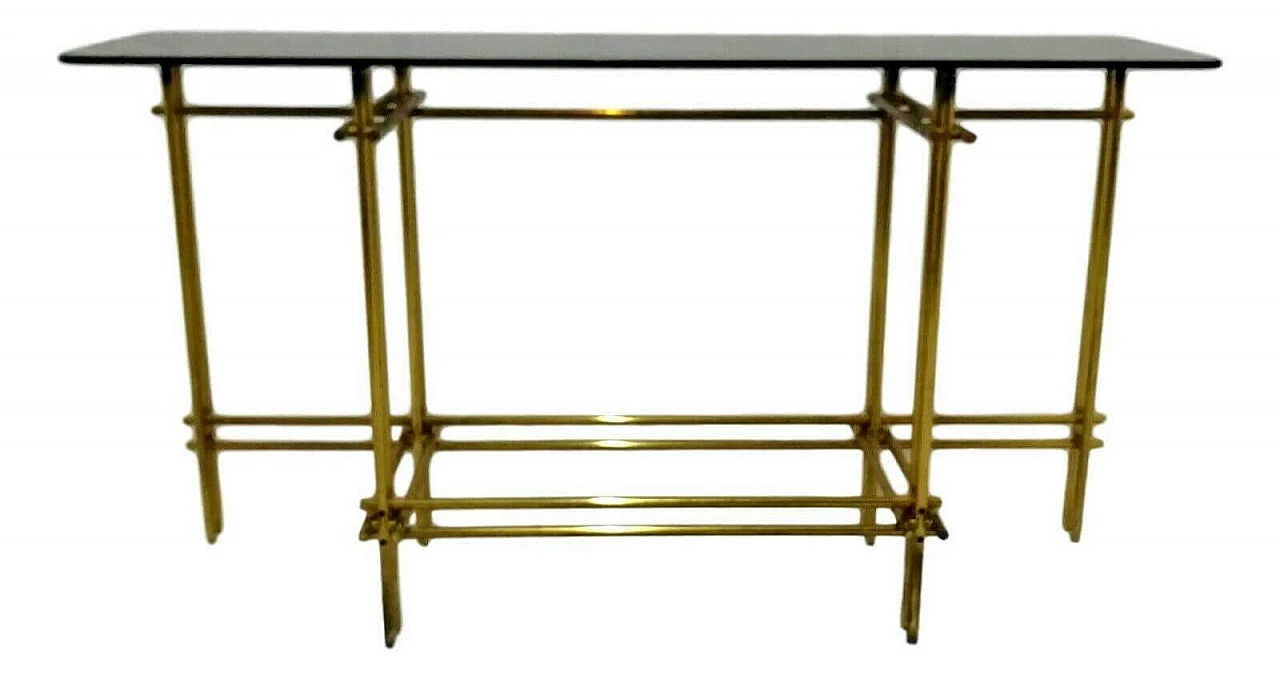 Brass console table, 70s 1166814