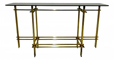 Brass console table, 70s