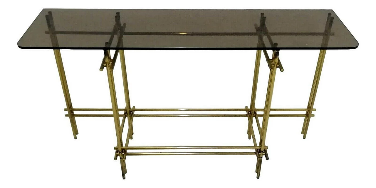 Brass console table, 70s 1166816