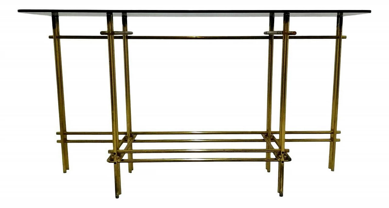 Brass console table, 70s 1166817