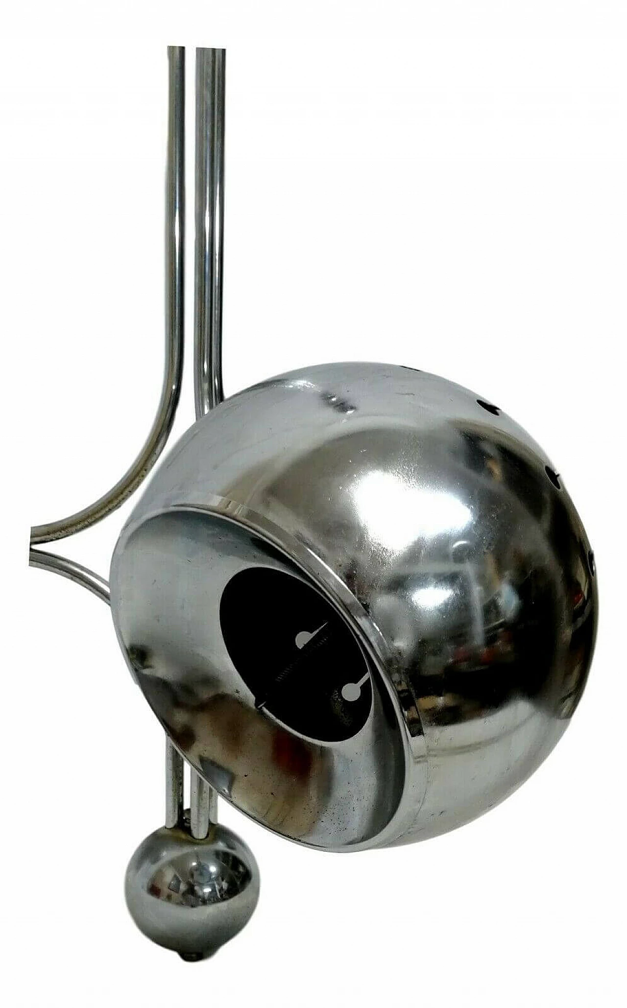Steel chandelier with three lights by Goffredo Reggiani, 70s 1167032