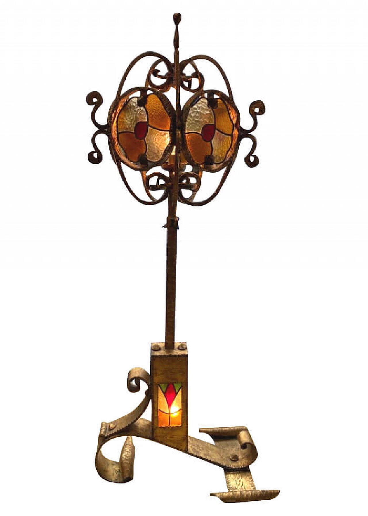 Big brutalist floor lamp, 60's 1167090