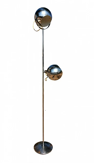 Floor lamp in steel by Goffredo Reggiani, 70s