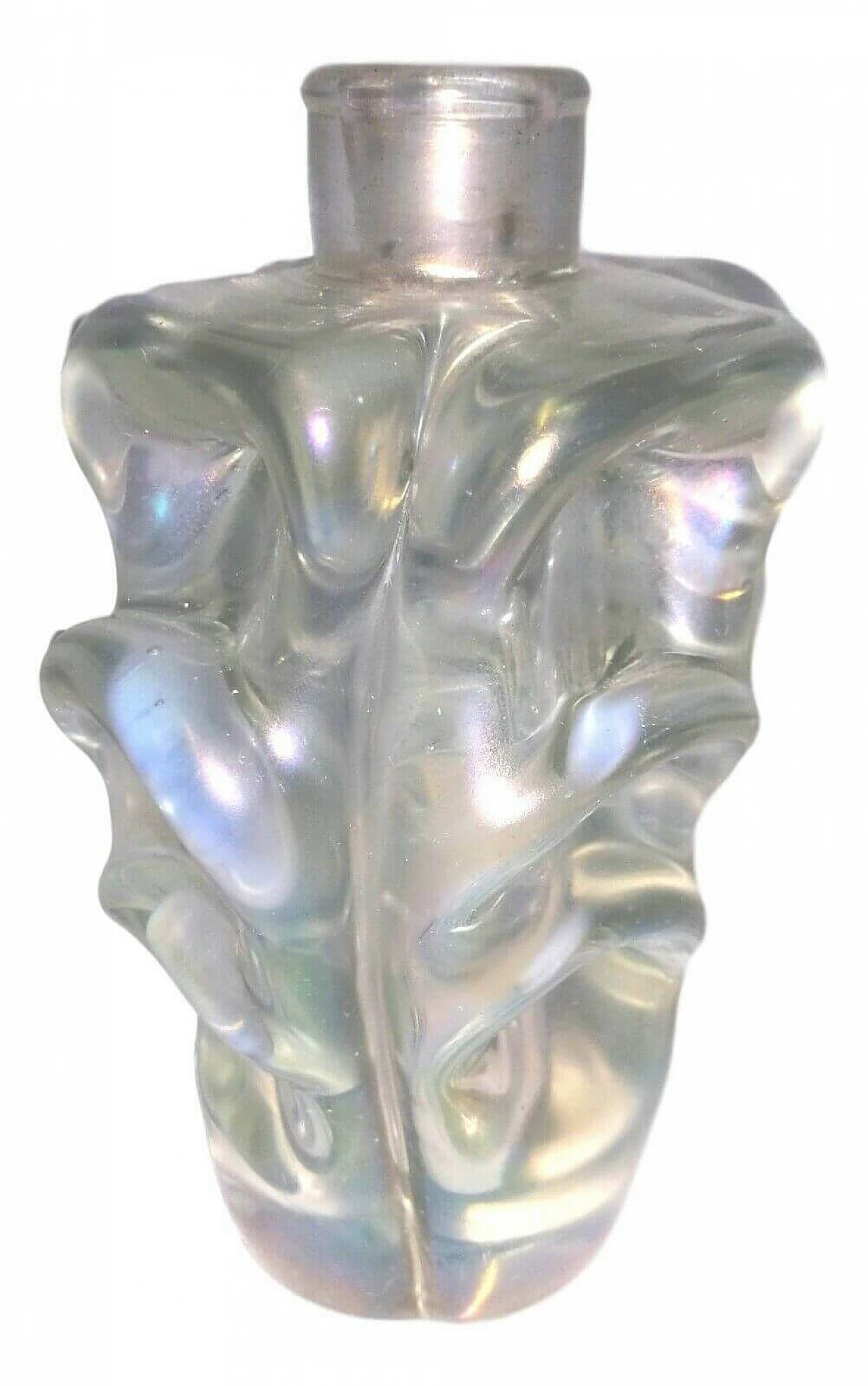 Iridescent costolato Murano glass vase by Ercole Barovier & Toso, 1940s 1167514