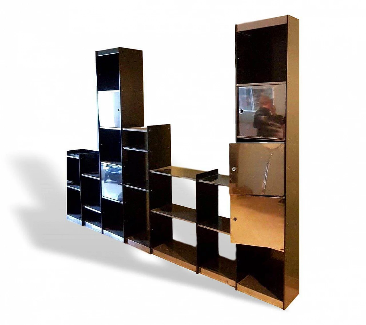 Shelf bookcase by Willy Rizzo for Cidue, 70s 1167547