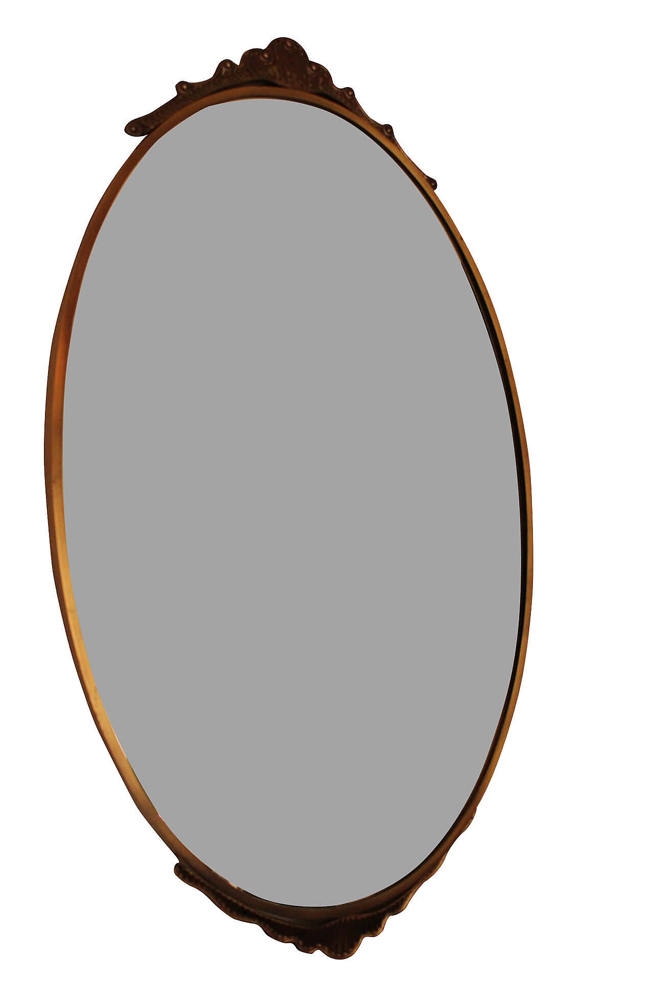 Specchio in ottone Metalvetro, anni '70 1167826