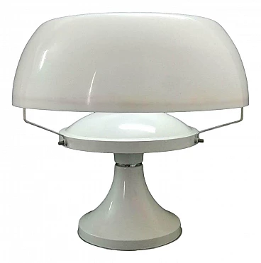 Lampada da tavolo in plexiglass mushroom, anni '70