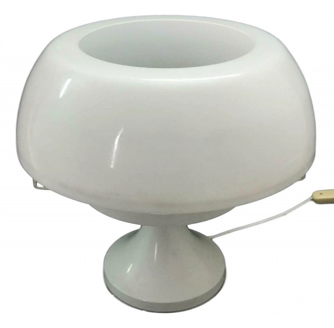 Lampada da tavolo in plexiglass mushroom, anni '70 1168001