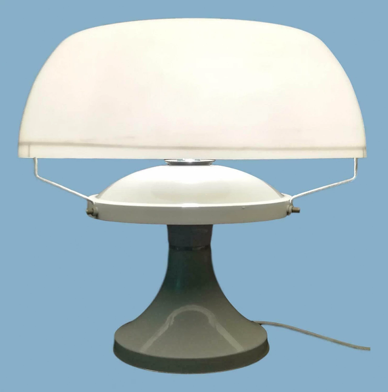 Lampada da tavolo in plexiglass mushroom, anni '70 1168009