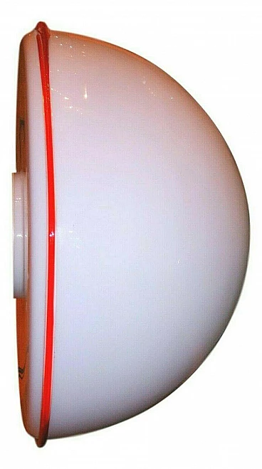 Ceiling lamp in Murano glass by Gambero & Poggi for Leucos, 70s