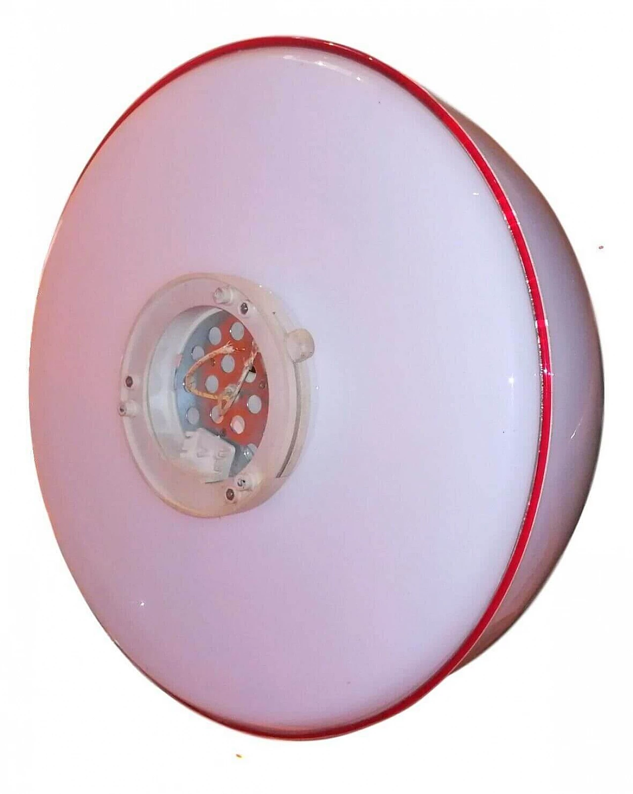 Lampada plafoniera in vetro Murano di Gambero & Poggi per Leucos, anni '70 1168051