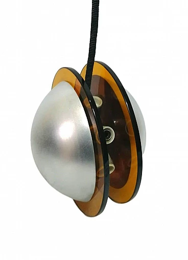 Sputnik chandelier with 7 lights, 70s